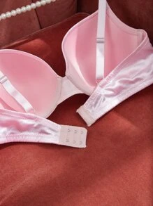 Plus Underwire Bra - Baby Pink - View 5