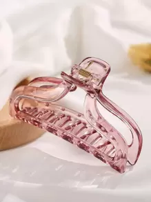 極簡風格髮爪 - 粉色 - 查看 1