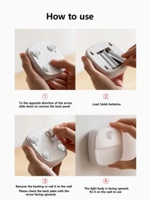 1 pieza Iluminación montado en la pared - Blanco - Ver 4