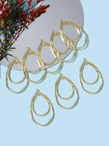 8pcs Water-drop DIY Pendant - Yellow Gold - View 1