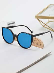 貓眼墨鏡 - 藍色 - 查看 1