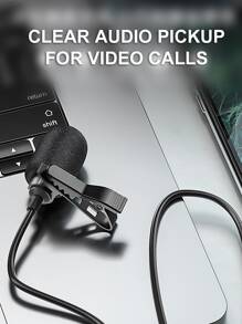 Micrófono lavalier 3,5 MM Jack mini - Negro - Ver 3