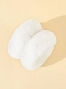 1 cái Bịt Tai Có Lông Tơ Chắc Chắn - trắng - Xem 3