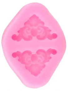 1 pieza Molde de silicona de bricolaje en forma de voluta - Rosa - Ver 3
