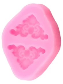 1 pieza Molde de silicona de bricolaje en forma de voluta - Rosa - Ver 4