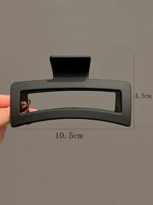 Garra de pelo cuadrado - Negro - Ver 4