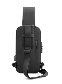 Men's Multi-Sport Anti-Theft Adjustable Shoulder Messenger Bag Chest Bag Fanny Pack Crossbody Bag Sling Bag For Travel Work Holiday Essentials Lightweight Anti Theft Going Out With Adjustable Strap Gift For Men Nylon Minimalist Outdoor Dad Gifts Father Gifts Men Gifts Present Valentines Gifts College Bag Fathers Day Gifts Summer - Black - View 2