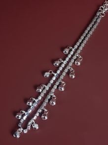 1 Collar De Diamante Completo - Plateado - Ver 3