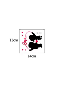 1pc Valentine's Day Figure Graphic Switch Outlet Wall Sticker, Stickers, Wall Decal, Vinyl Decal For Home Decorations, Spring Decoration Items Refresh Your Home, Rama Decoration Stickers Gifts Birthday Graduation - Multicolor - View 6