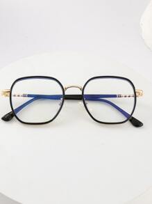 Gafas con montura geométrica - Negro - Ver 1