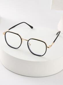 Gafas con montura geométrica - Negro - Ver 2