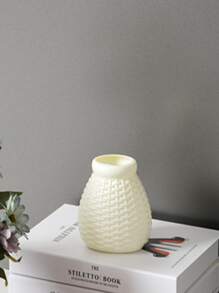 1pc Textured Plastic Vase