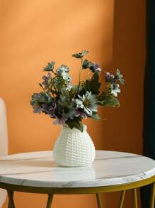 1pc Textured Plastic Vase