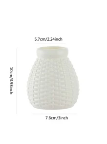 1pc Textured Plastic Vase