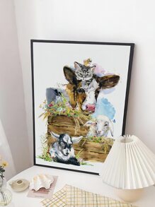 Tranh có khung hoa văn động vật - Nhiều màu - Xem 7