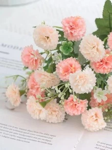1入組人造花，假繡球花，婚禮路線絲綢花花瓶家居裝飾酒店裝飾情人節禮物生日禮物 - 彩色 - View 2