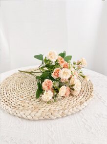 1入組人造花，假繡球花，婚禮路線絲綢花花瓶家居裝飾酒店裝飾情人節禮物生日禮物 - 彩色 - View 4