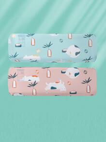 1pc Cartoon Graphic Random Air Conditioner Cover - Multicolor - View 2
