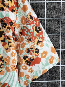 Manfinity Men Graphic Print Shirt Without Tee - Multicolor - View 5