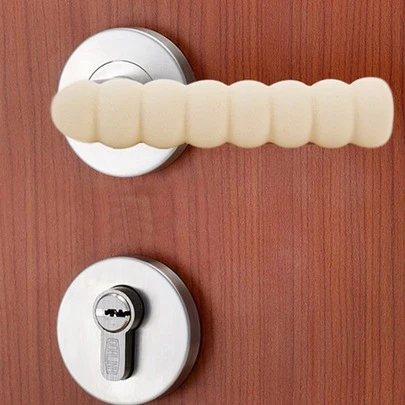 1pc Spiral Shape Door Handle Glove, Anti-Collision Protective Cover(Random Color)