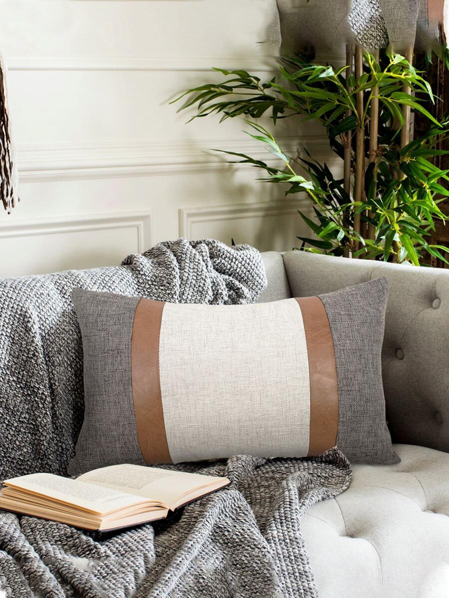 1 szt. Kolorowa poszewka na poduszkę z talią bez wypełnienia, poszewka na poduszkę w stylu nordyckim bez wkładki, na sofę, salon - Wielokolorowe - Zobacz 1