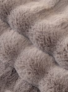 1入組素色毛茸沙發墊 - 灰色 - 查看 8