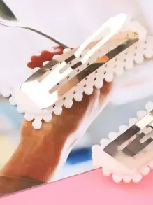 5 chiếc kẹp tóc/búi tóc trang trí ngọc trai giả thanh lịch dành cho nữ (kèm theo thiệp giấy ngẫu nhiên), phụ kiện tóc, kẹp tóc càng cua, ghim cài tóc - trắng - Xem 5