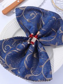 1入組鋅合金餐巾環創意酒形廚房餐桌餐巾架