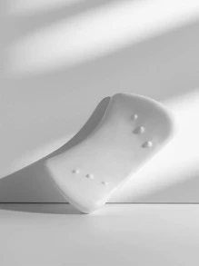 1pc Solid Car Lumbar Support Pillow - Black - View 5