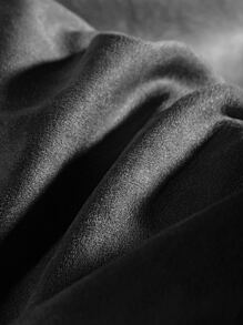 1pc Solid Car Lumbar Support Pillow - Black - View 8