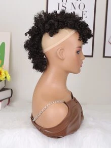 Adorno para cabello corto rizado sintético - Negro - Ver 7