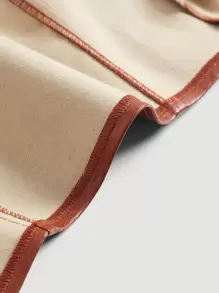 SHEIN MOD Zip Up Tank Top - Rust Brown - View 8