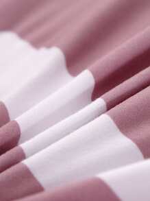 Faldón de cama con estampado de letra ribete con fruncido - Multicolor - Ver 4