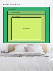 Cartoon Graphic Tapestry - Multicolor - View 6