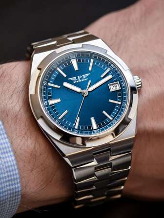 男士圓形指針日期機械手表