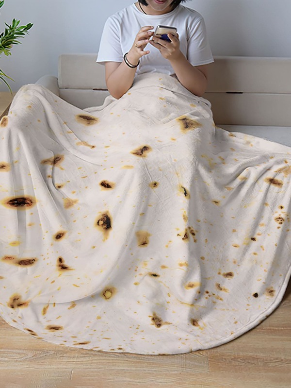 Pancake Pattern Throw Blanket SHEIN USA