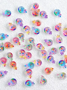 20 cái Trang trí móng tay nghệ thuật thiết kế Lollipop - Nhiều màu - Xem 5