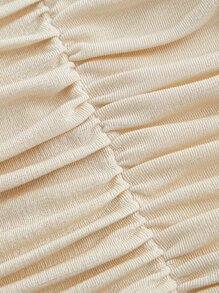 SHEIN MOD Top de tirantes fruncido - Beis - Ver 3