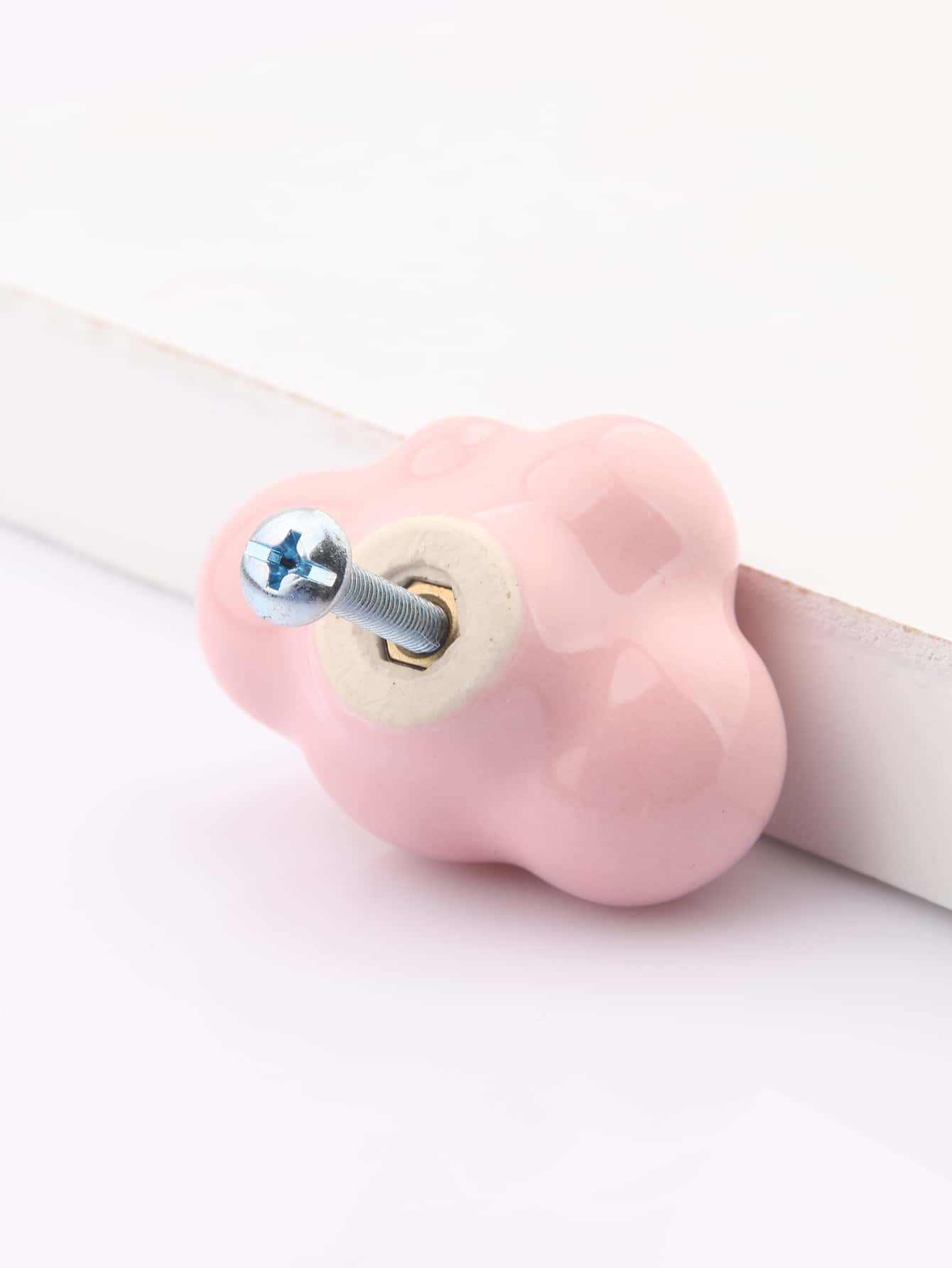 ลูกบิดลิ้นชัก การออกแบบ เมฆ - สีชมพู - ดู 2