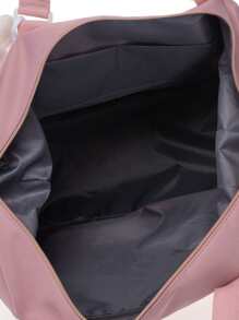 Women's Fashionable And Minimalist Style Travel Backpack, With Shoulder Straps And Accessories - Pink - View 4