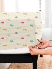 Pineapple & Polka Dot Pattern Fitted Sheet