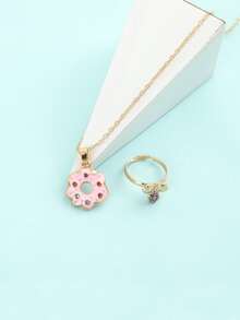 Chicas 2 piezas Set joya dónut - Multicolor - Ver 2