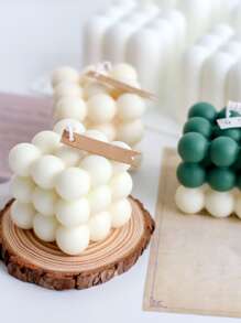 6 Khoang Bong Bóng Lớn Bóng Nến Silicon Khuôn 3D Khối Lập Phương Chocolate Bánh Mousse Khuôn Làm Kem Nướng Xà Phòng Khuôn Trang Trí Nhà quà Tặng - trắng - Xem 6