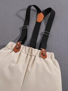 Toddler Boys Striped Bow Front Shirt & Suspender Shorts - Multicolor - View 7