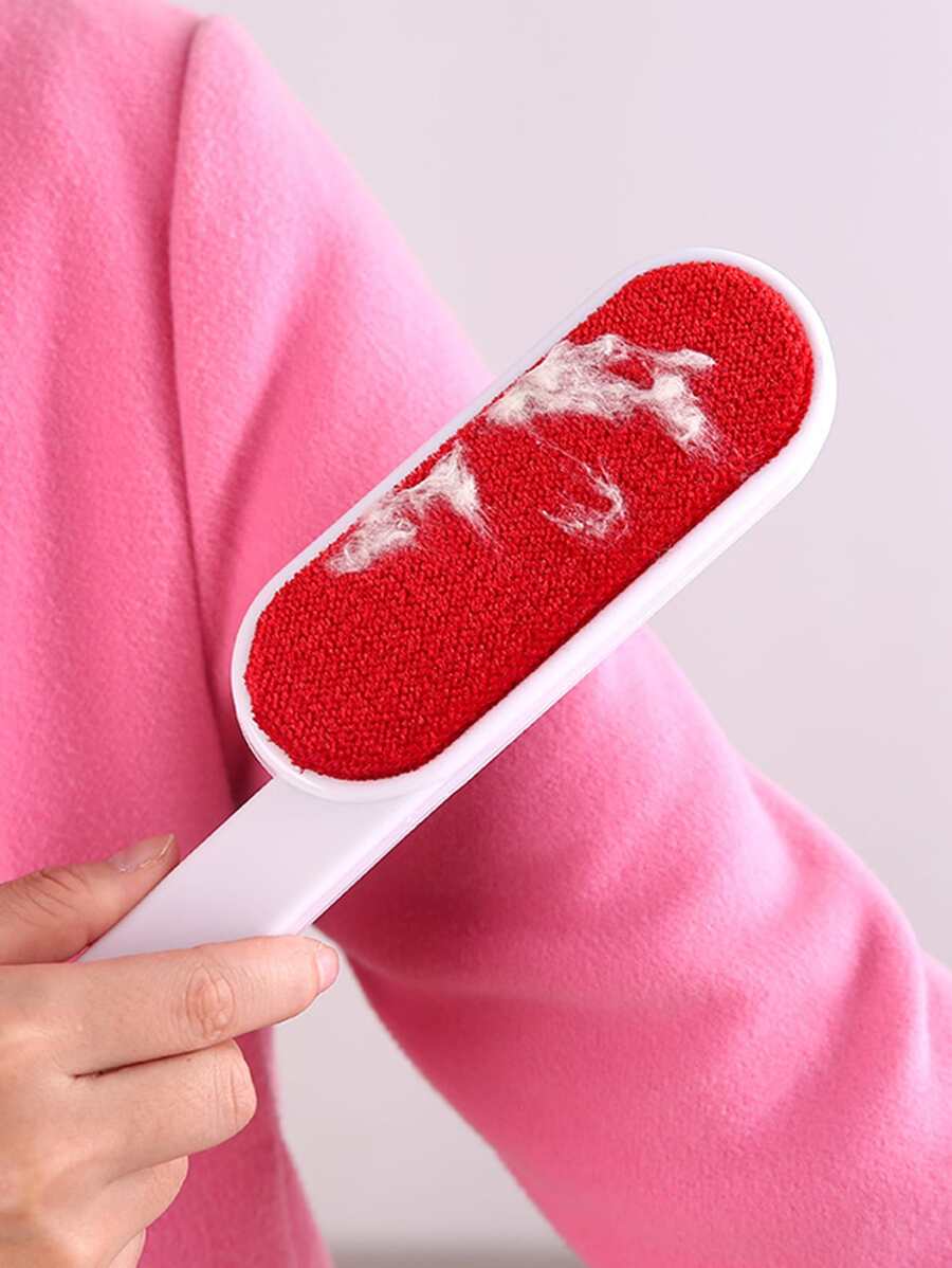 1pc Portable Lint Brush, Simple Two Tone Plastic Lint Remover Brush For Clothes - Multicolor - View 1
