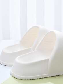 Minimalist Double Band Slides - White - View 3