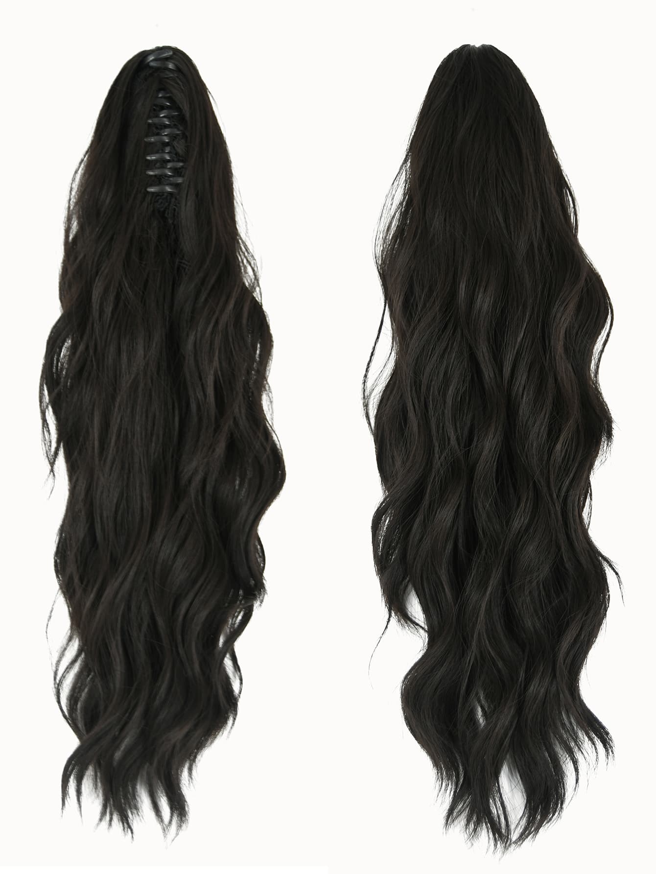 金發女抓馬尾長捲髮打造18寸馬尾假髮