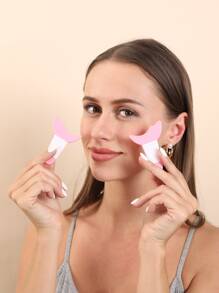 眼部化妆辅助器1件装眼线眼部化妆辅助器睫毛膏多功能新手眼部化妆神器硅胶挡板