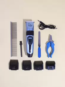 nicovaer 10 piezas Máquina de peluquería para mascotas Set - Azul - Ver 1