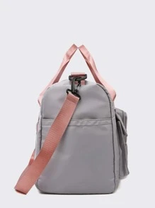 Weekend Over Night Holiday Luggage Travel Duffel Bag,Large Capacity Gym Yoga bag,Carry-on Handbag With Dry And Wet Separation,Large Capacity Casual Multifunctional Portable Shoulder Bag With Shoes Compartment For Business,Vacation,Outdoor,Skiing,Exercise Fitting - Grey - View 4